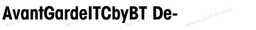 AvantGardeITCbyBT De字体转换
